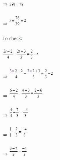 NCERT Solutions Class 8 Mathematics Linear Equations in One Variable