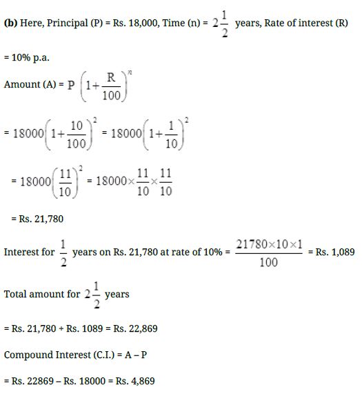 NCERT Solutions Class 8 Mathematics Comparing Quantities