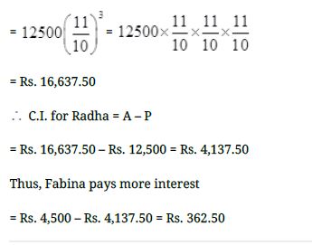 NCERT Solutions Class 8 Mathematics Comparing Quantities