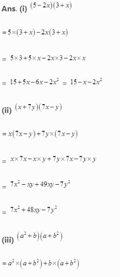 NCERT Solutions Class 8 Mathematics Algebraic Expressions And Identities