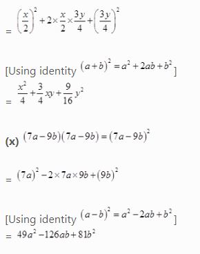 NCERT Solutions Class 8 Mathematics Algebraic Expressions and Identities