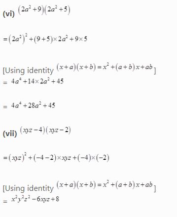 NCERT Solutions Class 8 Mathematics Algebraic Expressions and Identities