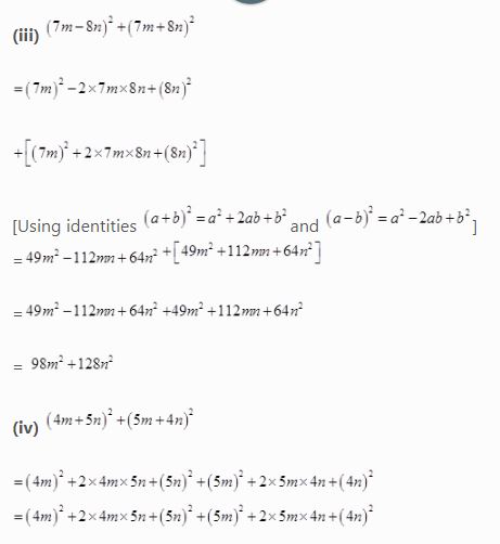 NCERT Solutions Class 8 Mathematics Algebraic Expressions and Identities