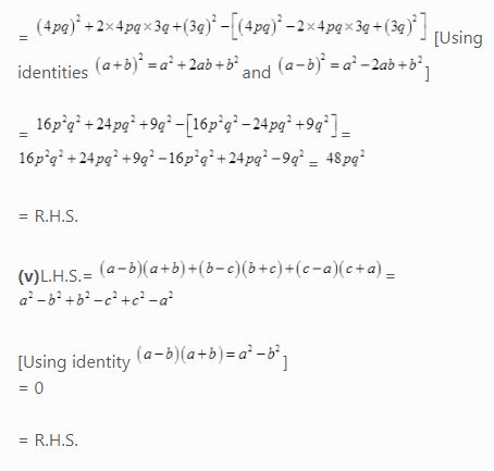 NCERT Solutions Class 8 Mathematics Algebraic Expressions and Identities