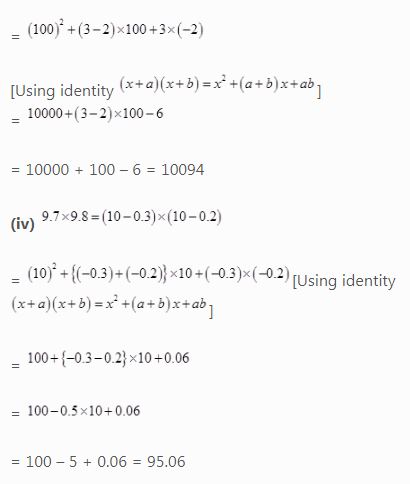 NCERT Solutions Class 8 Mathematics Algebraic Expressions and Identities