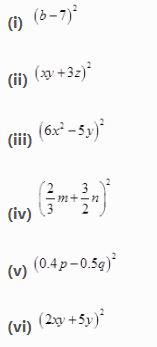 NCERT Solutions Class 8 Mathematics Algebraic Expressions and Identities