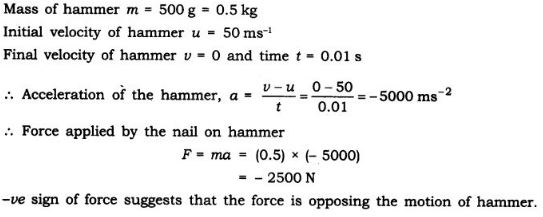 NCERT Solutions Class 9 Science Force and Laws of Motion