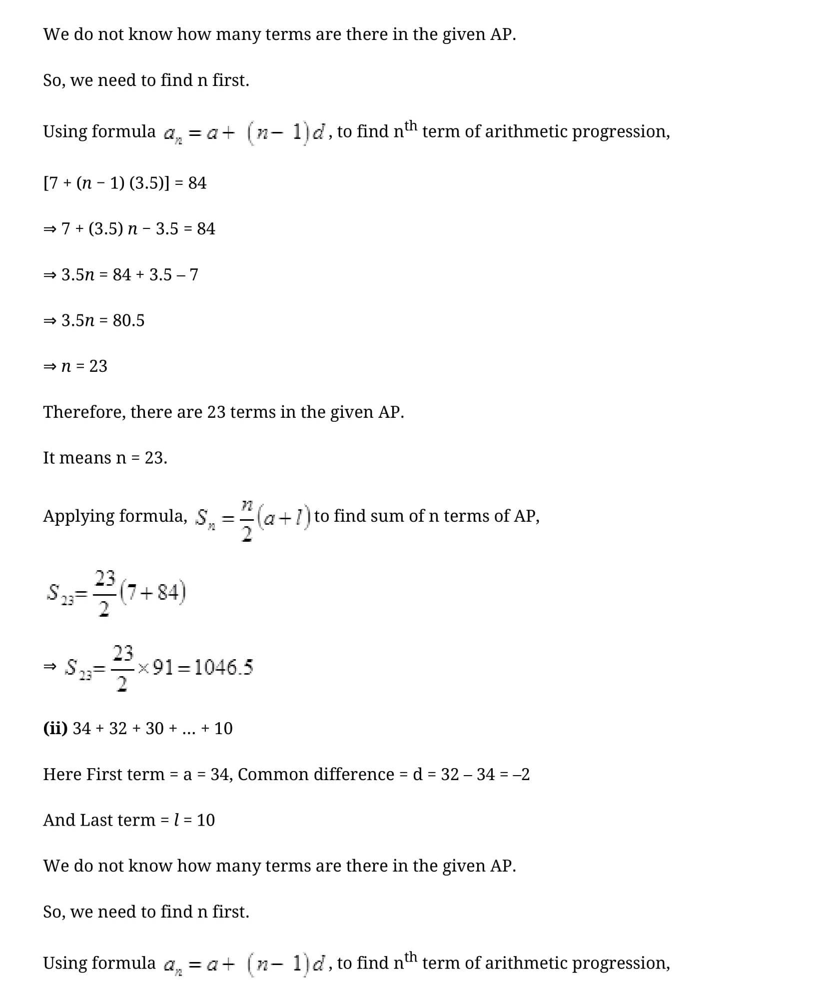 NCERT Solutions Class 10 Mathematics Arithmetic Progressions Exercise 5 ...