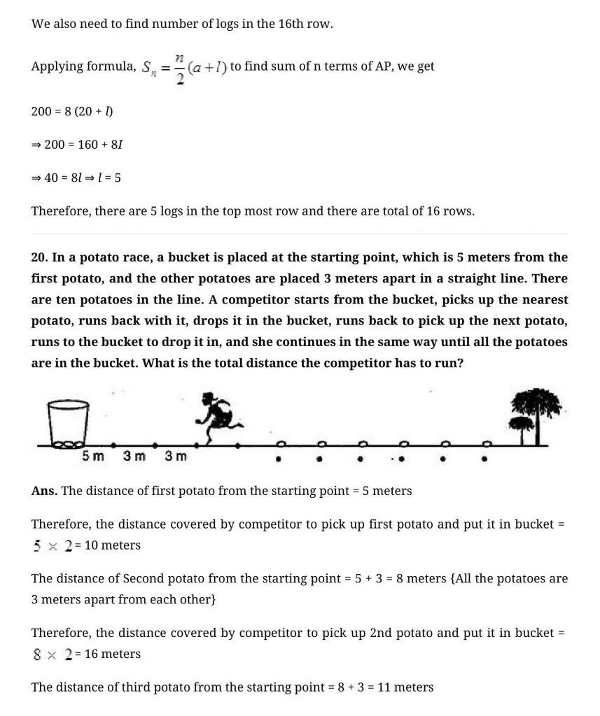 NCERT Solutions Class 10 Mathematics Arithmetic Progressions