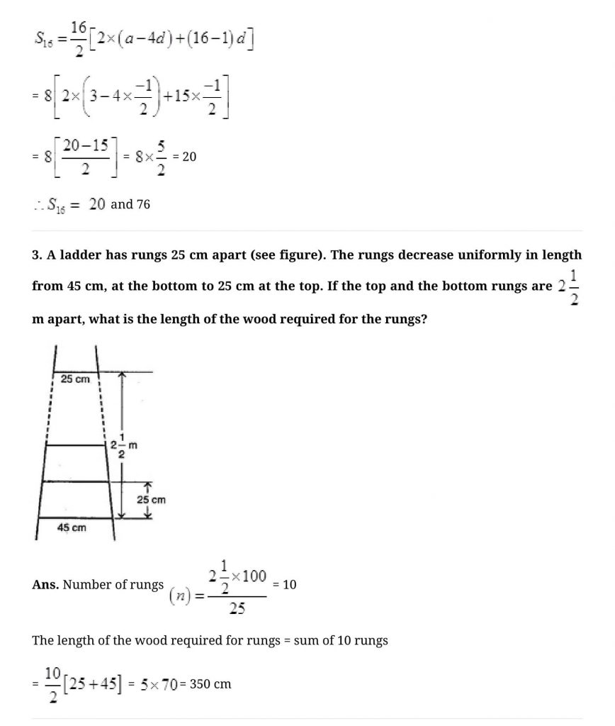 NCERT Solutions Class 10 Mathematics Arithmetic Progressions