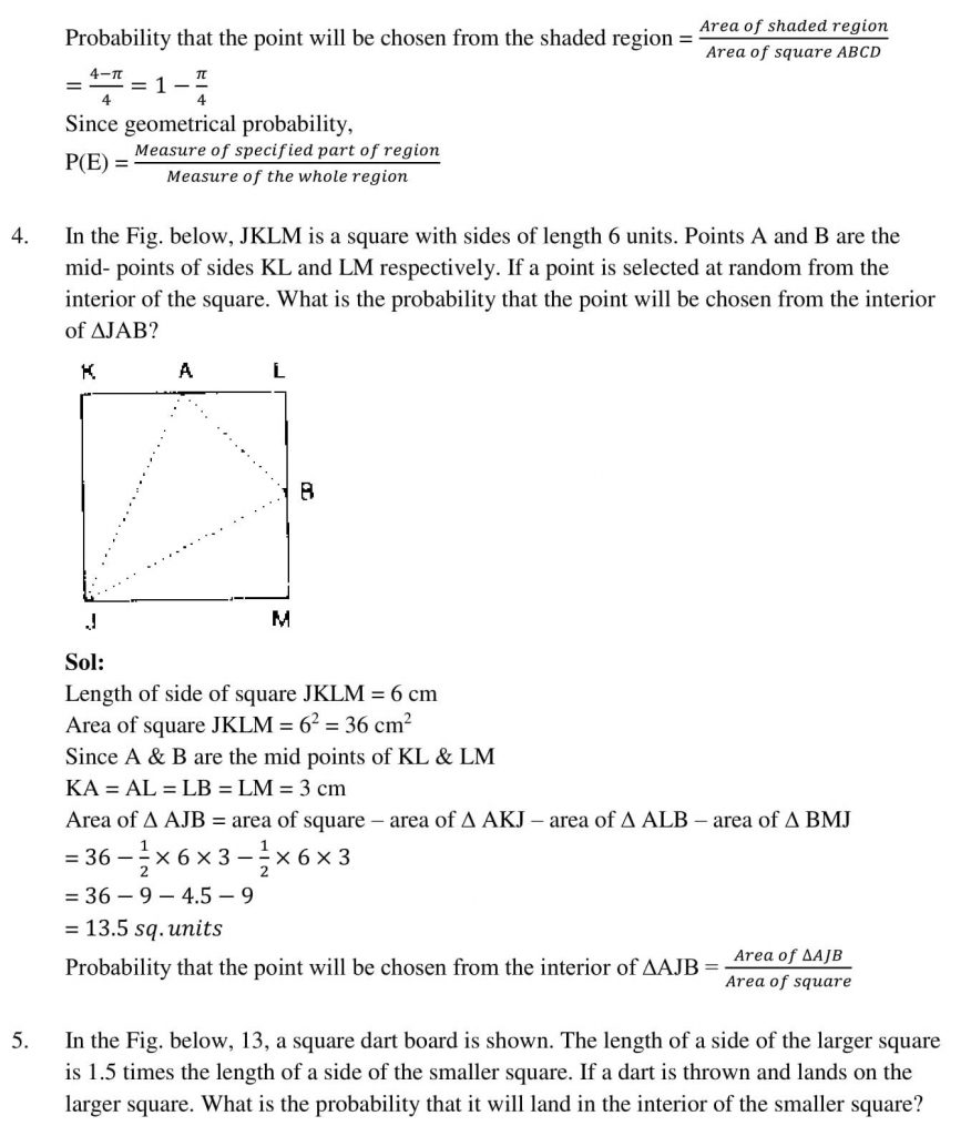 NCERT Solutions Class 10 Mathematics RD Sharma Probability