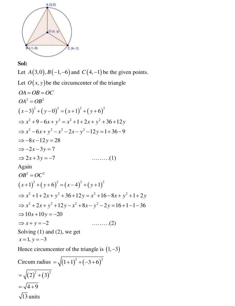 NCERT Solutions Class 10 Mathematics RD Sharma Coordinate Geometry