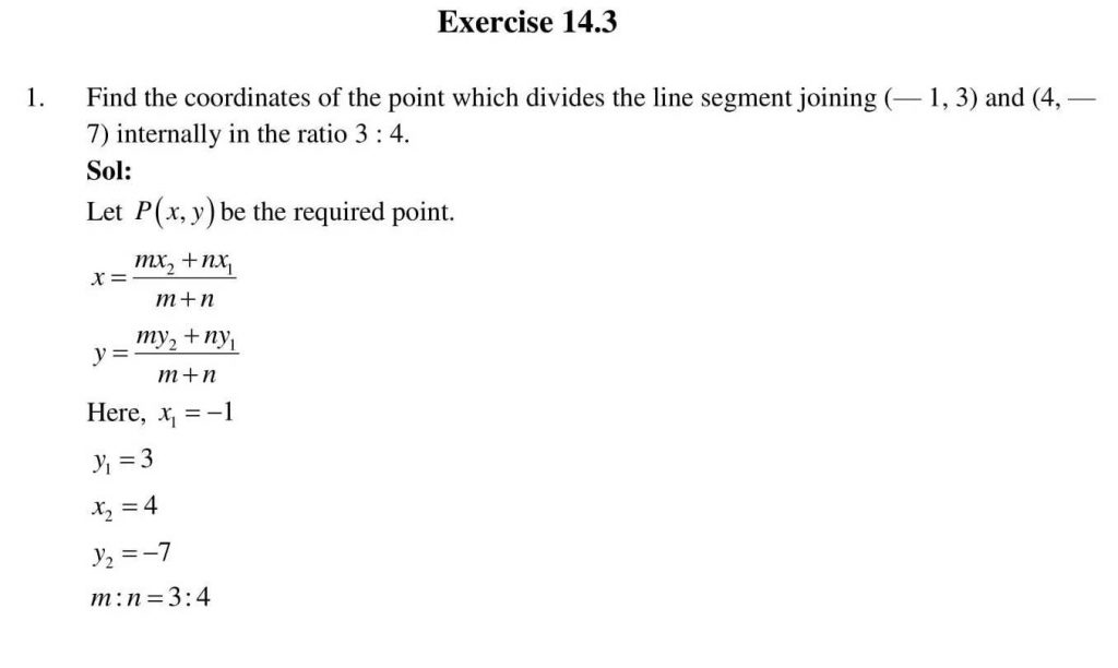 NCERT Solutions Class 10 Mathematics RD Sharma Coordinate Geometry