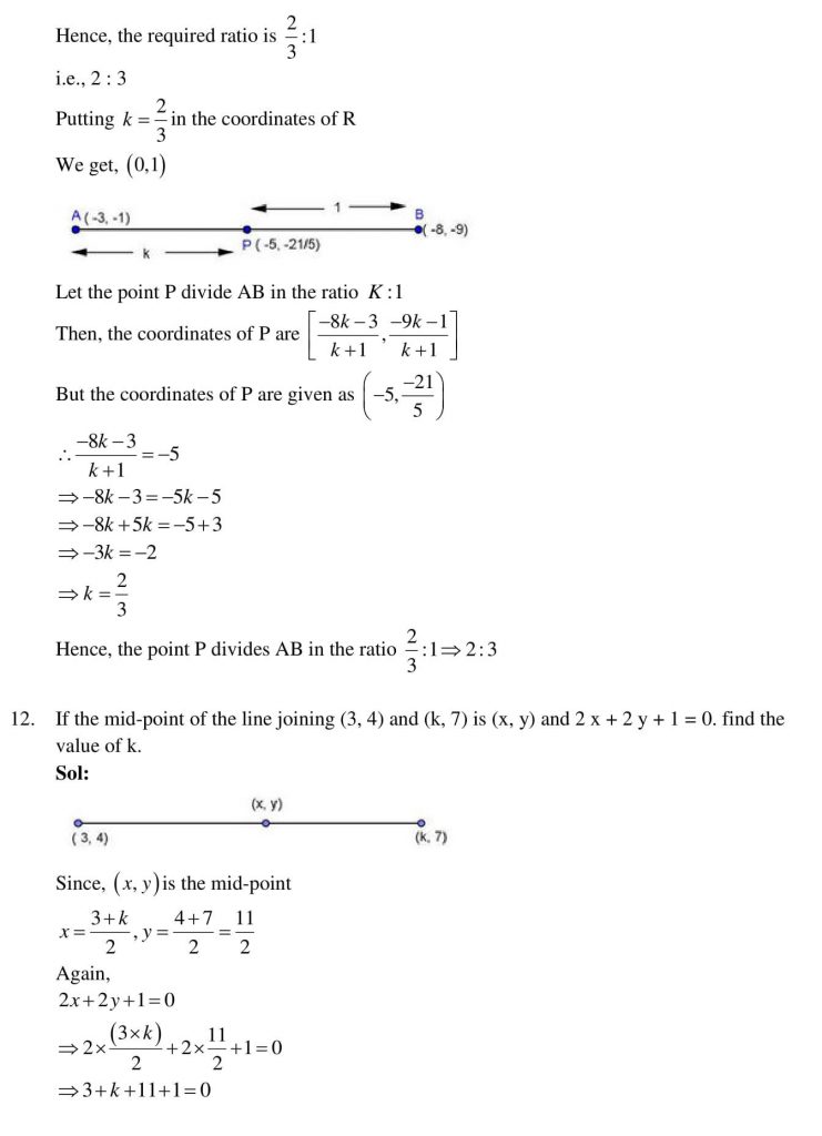 NCERT Solutions Class 10 Mathematics RD Sharma Coordinate Geometry