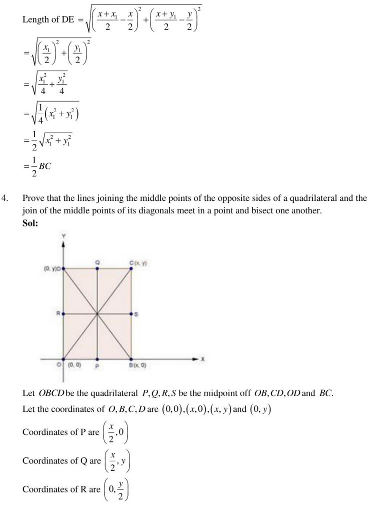 NCERT Solutions Class 10 Mathematics RD Sharma Coordinate Geometry