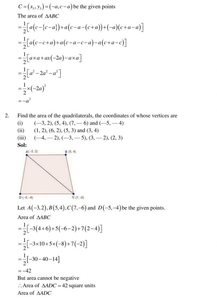 NCERT Solutions Class 10 Mathematics RD Sharma Coordinate Geometry