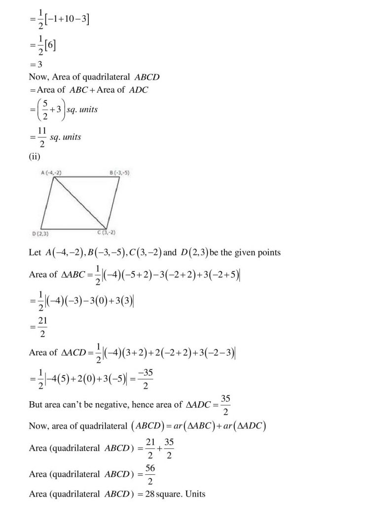 NCERT Solutions Class 10 Mathematics RD Sharma Coordinate Geometry