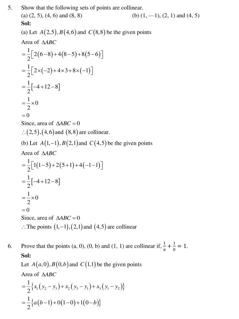 NCERT Solutions Class 10 Mathematics RD Sharma Coordinate Geometry