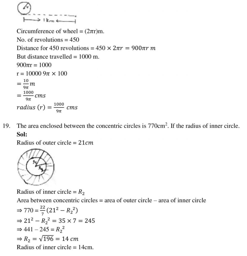 NCERT Solutions Class 10 Mathematics RD Sharma Areas Related to Circles