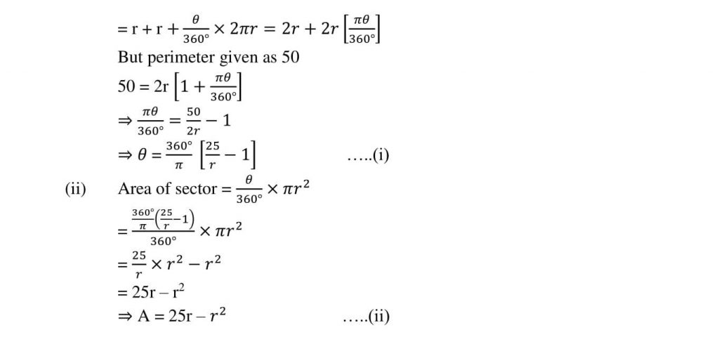 NCERT Solutions Class 10 Mathematics RD Sharma Areas Related to Circles