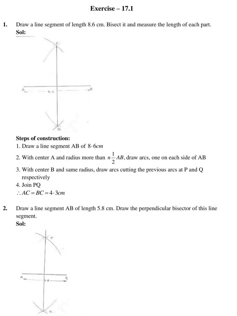 NCERT Solutions Class 10 Mathematics RD Sharma Constructions