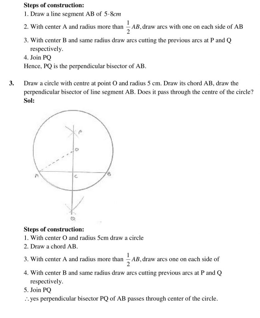 NCERT Solutions Class 10 Mathematics RD Sharma Constructions