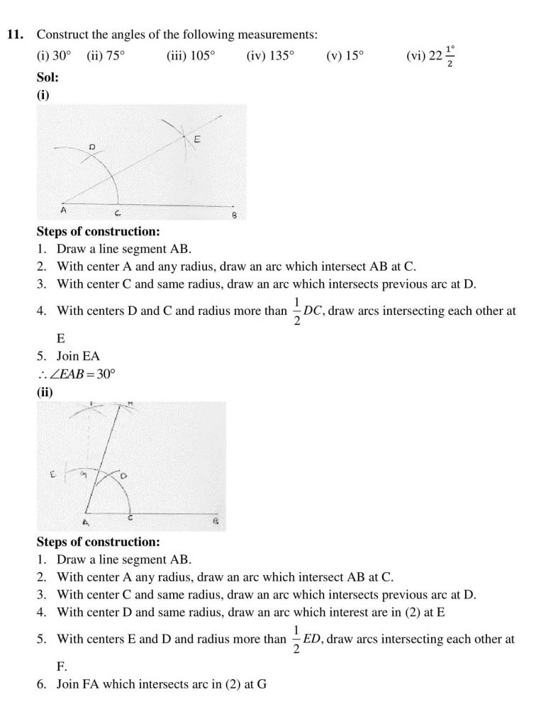 NCERT Solutions Class 10 Mathematics RD Sharma Constructions