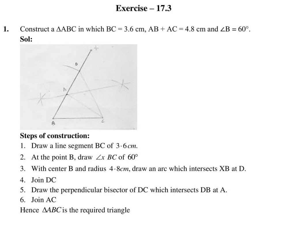 NCERT Solutions Class 10 Mathematics RD Sharma Constructions