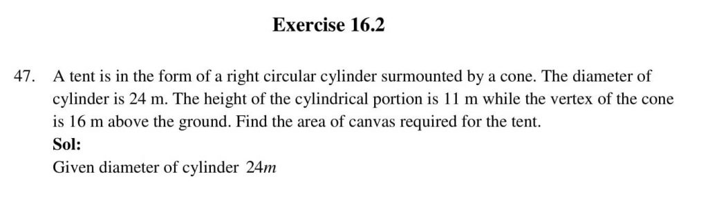 NCERT Solutions Class 10 Mathematics RD Sharma Surface Areas and Volumes