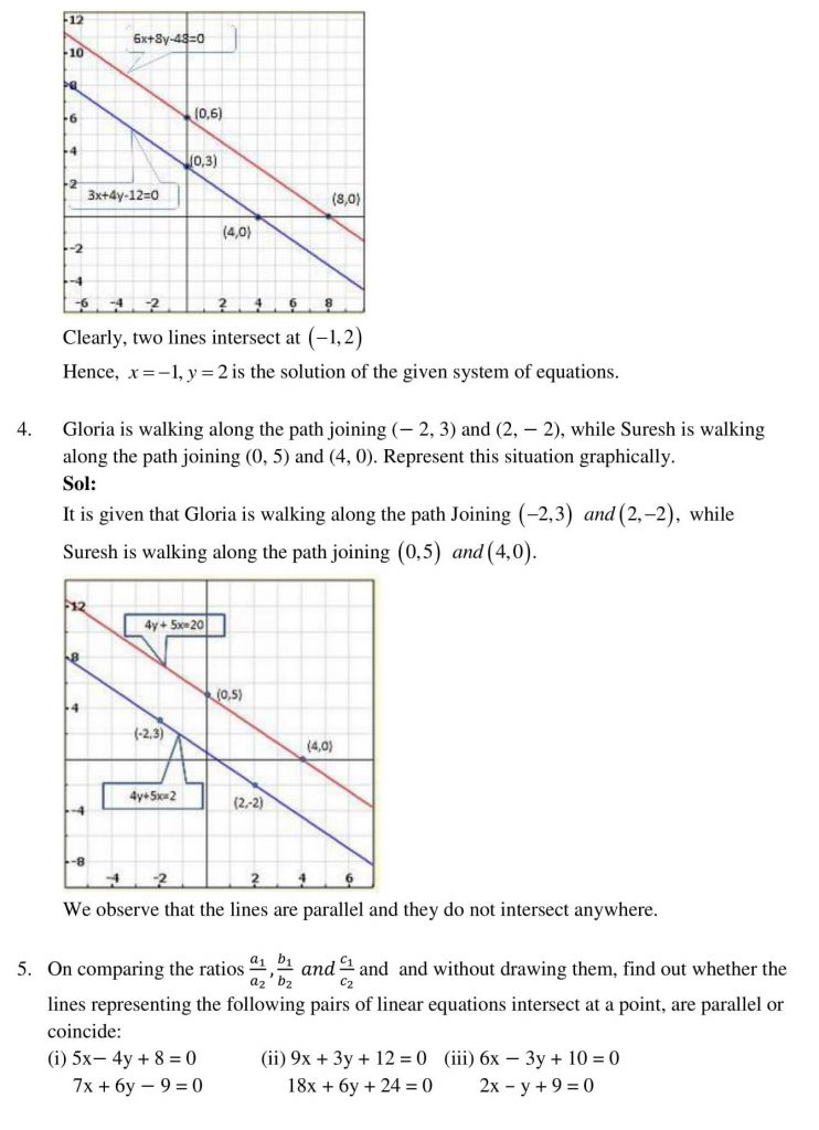 NCERT Solutions Class 10 Mathematics RD Sharma Pair of Linear Equations in Two Variables