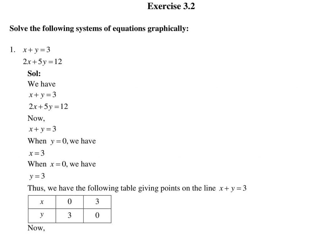 NCERT Solutions Class 10 Mathematics RD Sharma Pair of Linear Equations in Two Variables