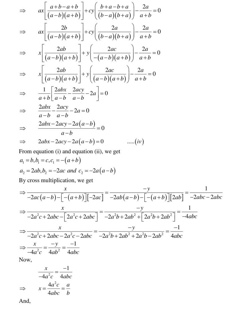 NCERT Solutions Class 10 Mathematics RD Sharma Pair of Linear Equations in Two Variables