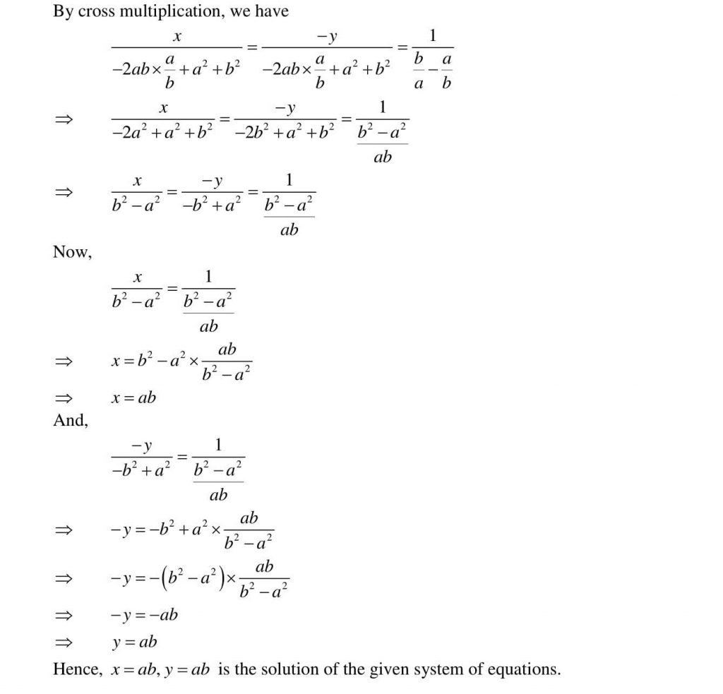 NCERT Solutions Class 10 Mathematics RD Sharma Pair of Linear Equations in Two Variables