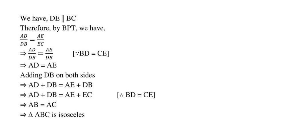 NCERT Solutions Class 10 Mathematics RD Sharma Triangles