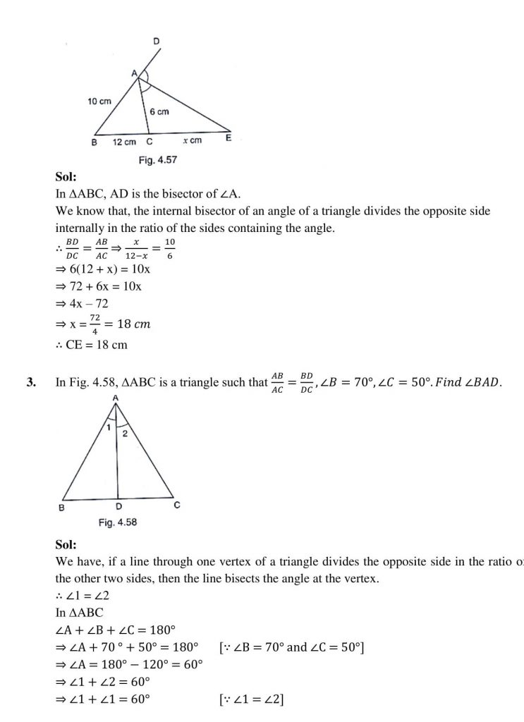 NCERT Solutions Class 10 Mathematics RD Sharma Triangles