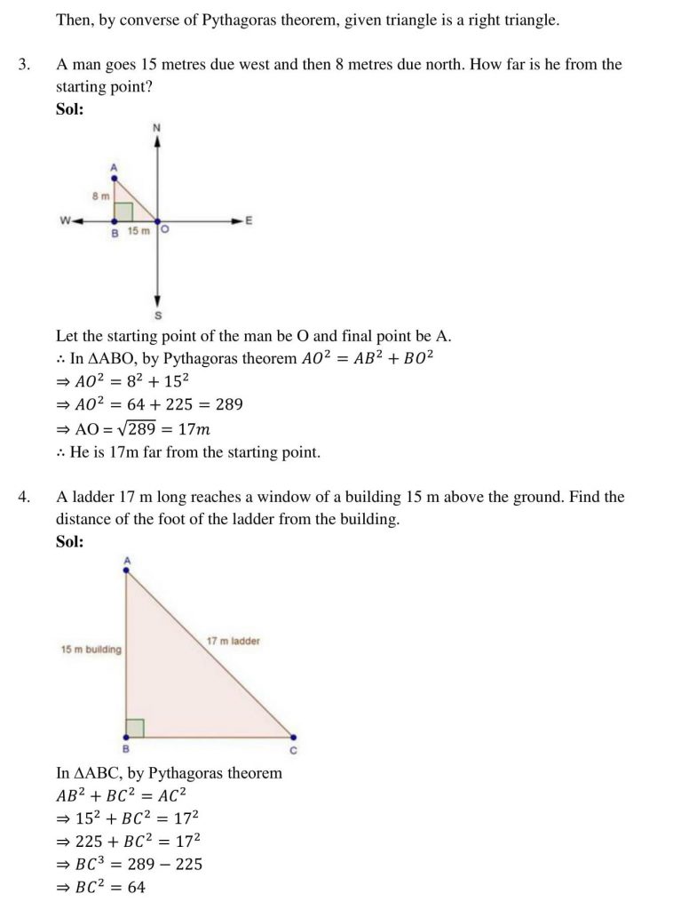 NCERT Solutions Class 10 Mathematics RD Sharma Triangles