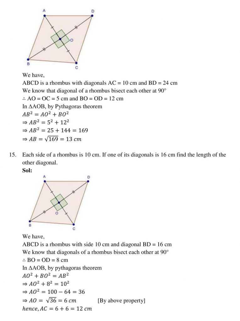 NCERT Solutions Class 10 Mathematics RD Sharma Triangles