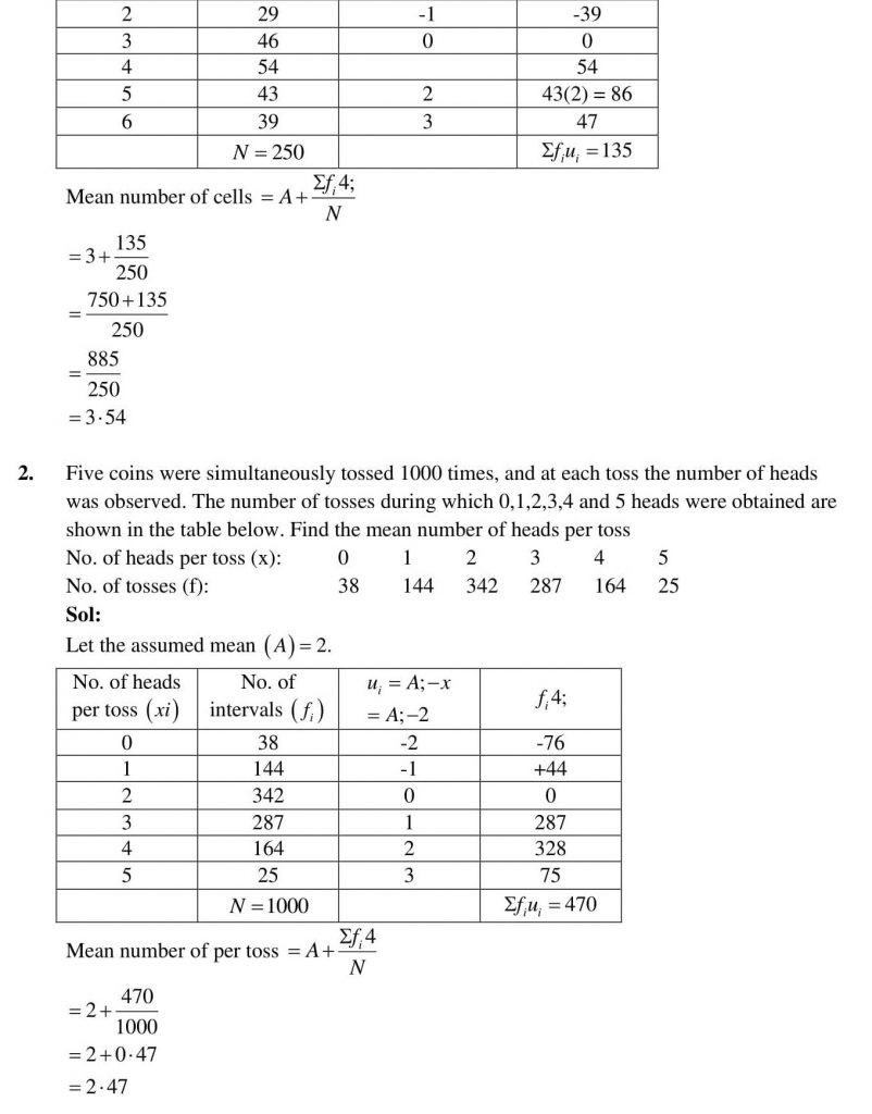 NCERT Solutions Class 10 Mathematics RD Sharma Statistics