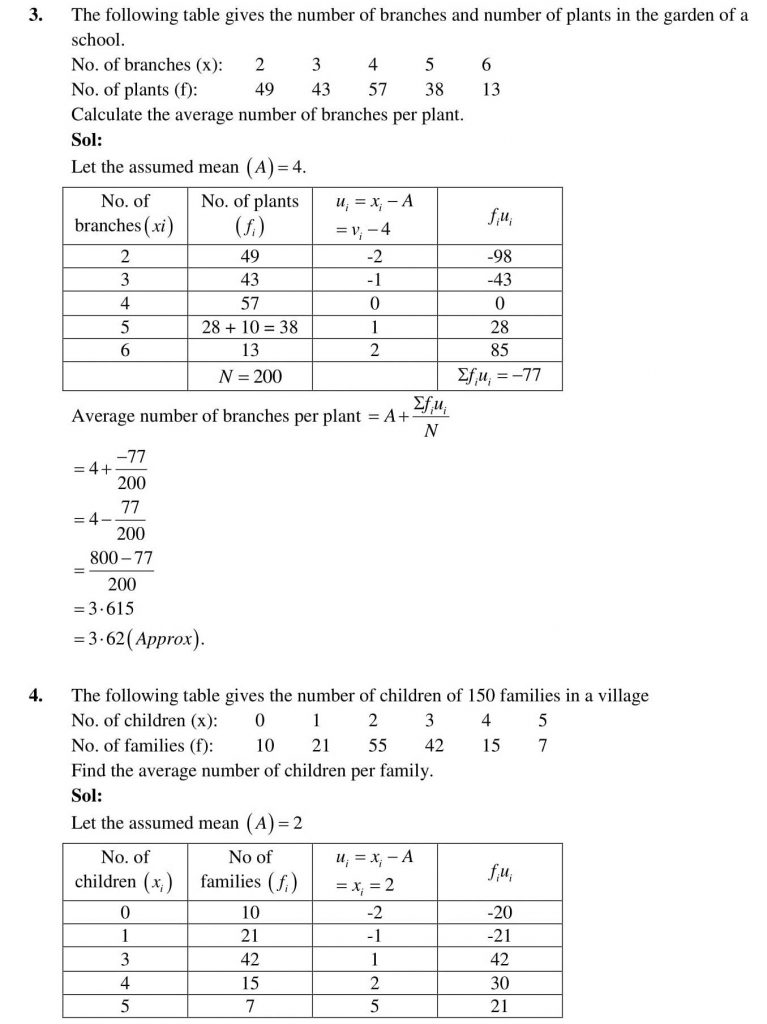 NCERT Solutions Class 10 Mathematics RD Sharma Statistics