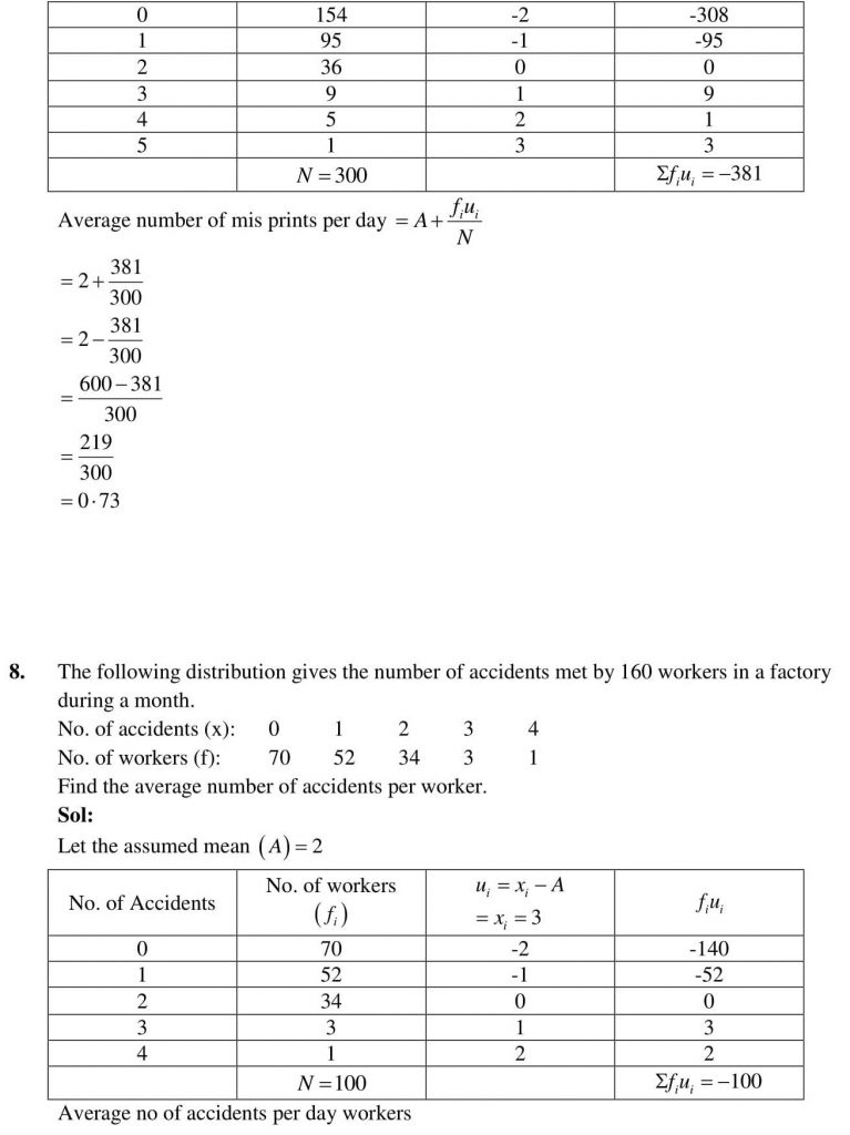 NCERT Solutions Class 10 Mathematics RD Sharma Statistics