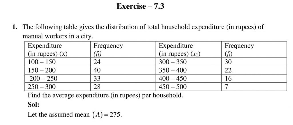 NCERT Solutions Class 10 Mathematics RD Sharma Statistics