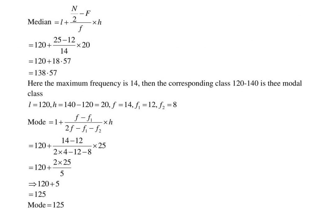 NCERT Solutions Class 10 Mathematics RD Sharma Statistics