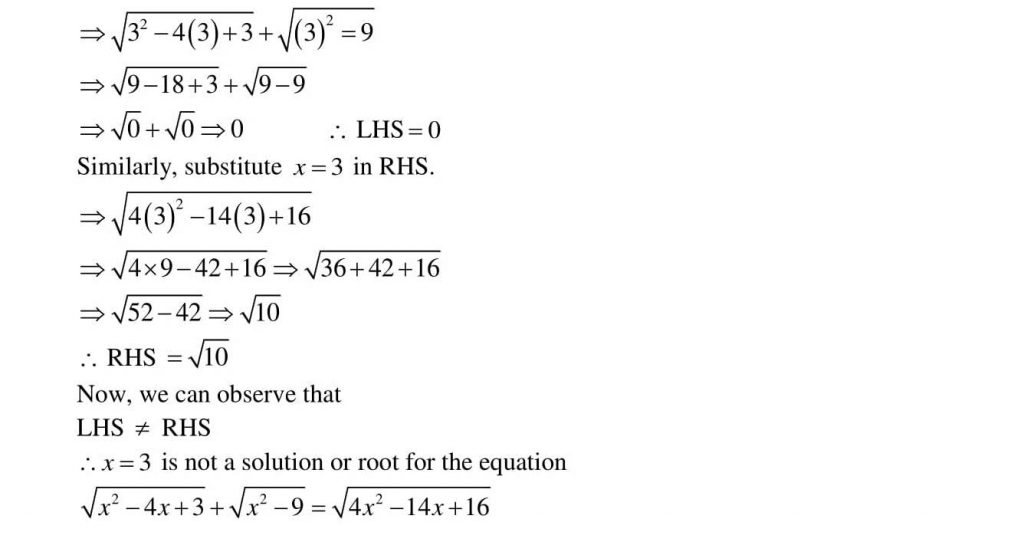 NCERT Solutions Class 10 Mathematics RD Sharma Quadratic Equations