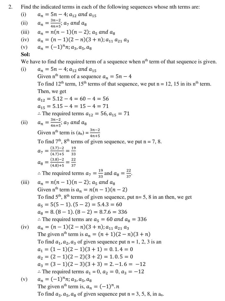 NCERT Solutions Class 10 Mathematics RD Sharma Arithmetic Progressions