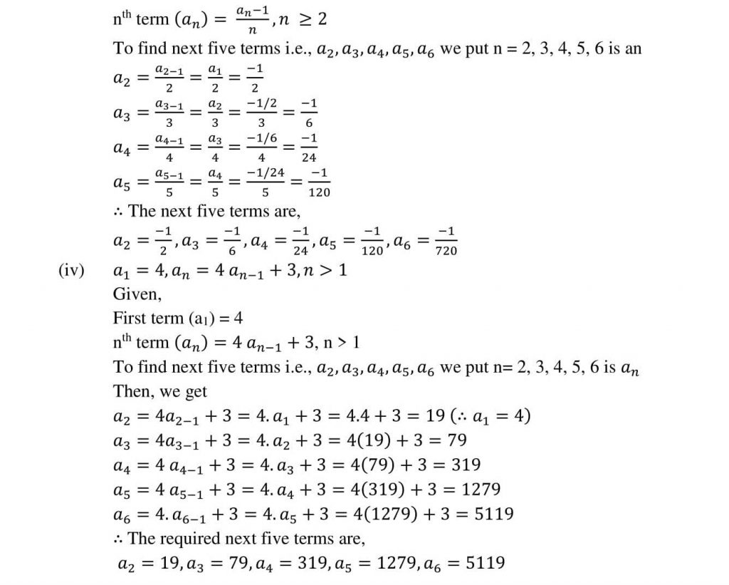 NCERT Solutions Class 10 Mathematics RD Sharma Arithmetic Progressions