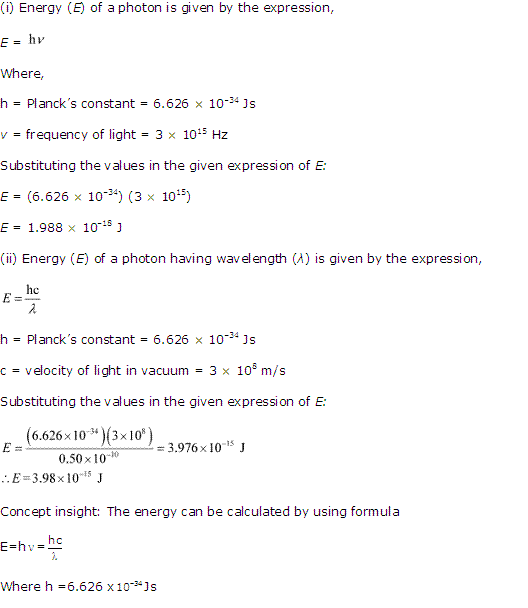 NCERT Solutions Class 11 Chemistry Structure Of The Atom