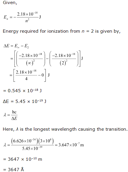 NCERT Solutions Class 11 Chemistry Structure Of The Atom