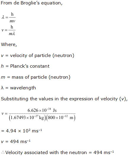 NCERT Solutions Class 11 Chemistry Structure Of The Atom