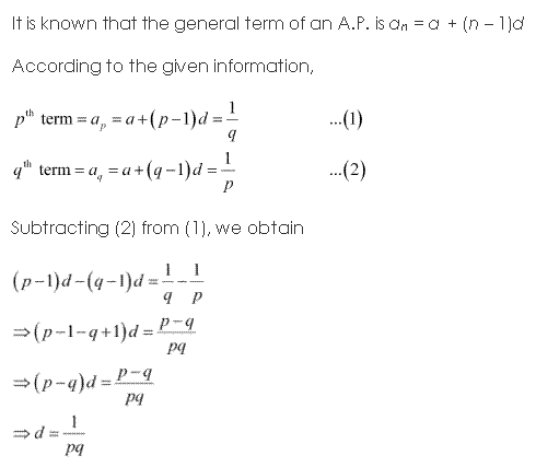 NCERT Solutions Class 11 Mathematics Sequence And Series