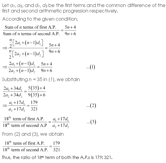 NCERT Solutions Class 11 Mathematics Sequence And Series
